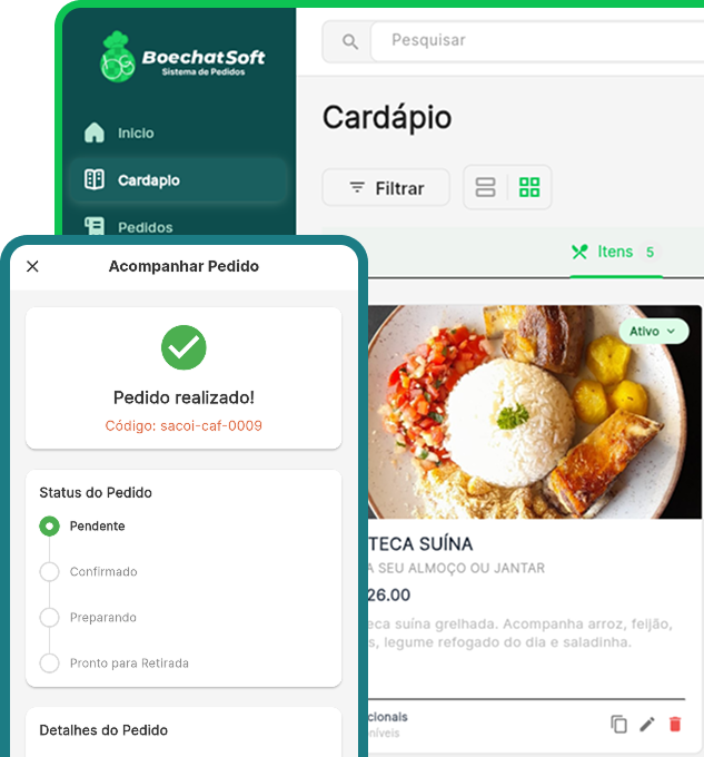 Dashboard do Sistema BsFood